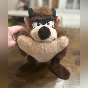 VTG Warner Bros Mighty Star Taz Stuffed Animal Plush 1525 Tasmanian Devil 1971